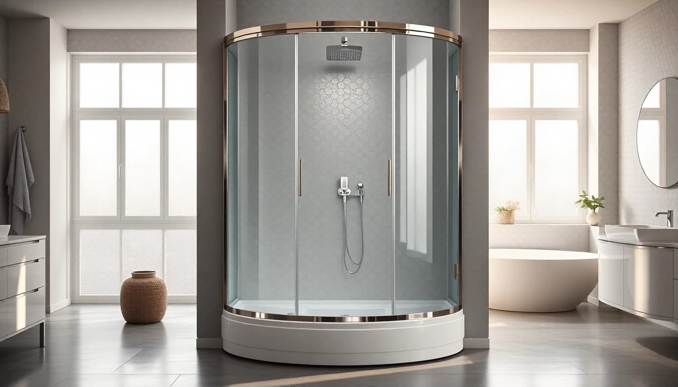 Erleben Sie die stilvolle sonni Duschkabine in einem modernen Badezimmer mit eleganten Details.