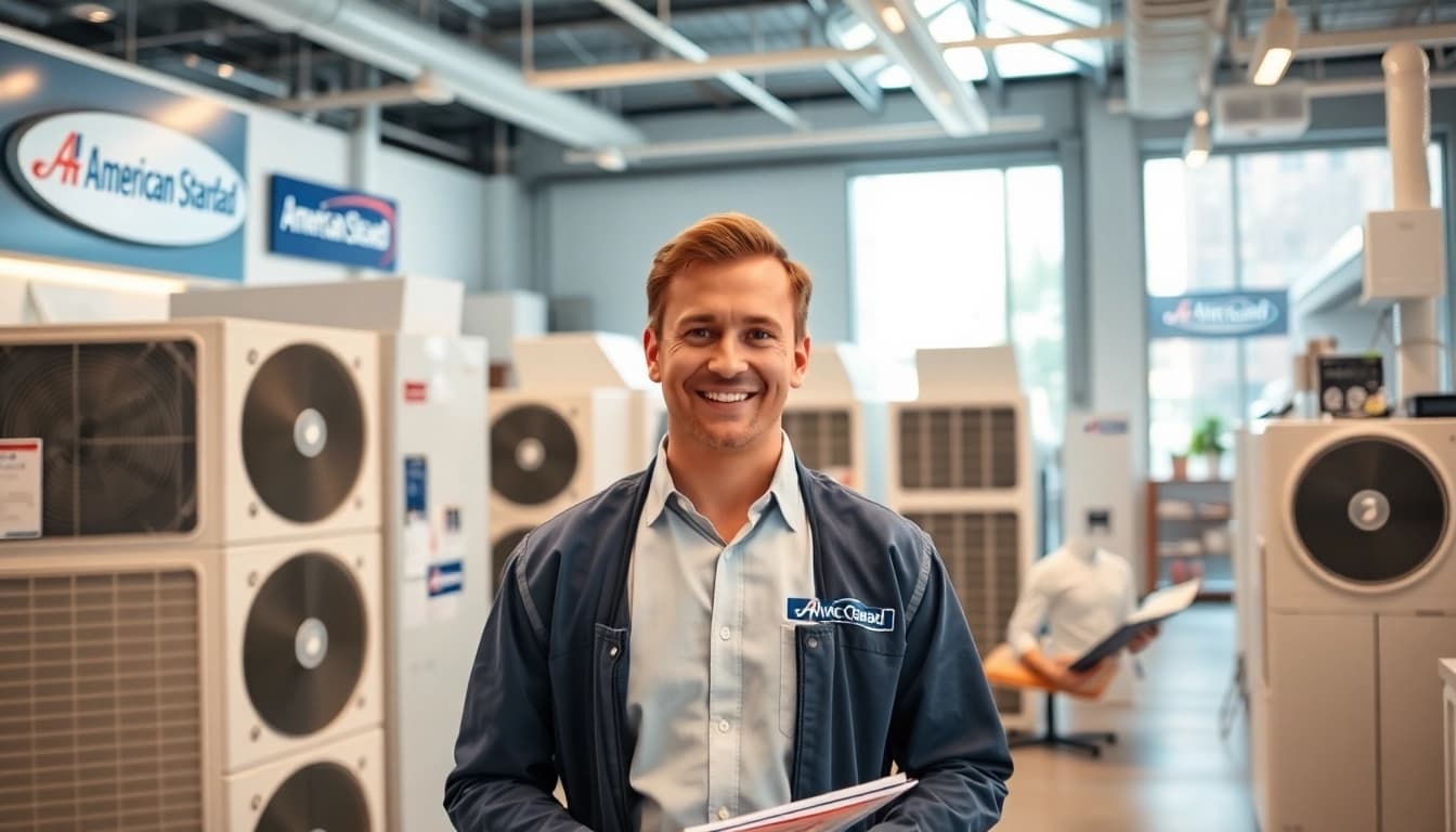 Find American Standard dealers near me with inviting HVAC showrooms and engaged professionals.