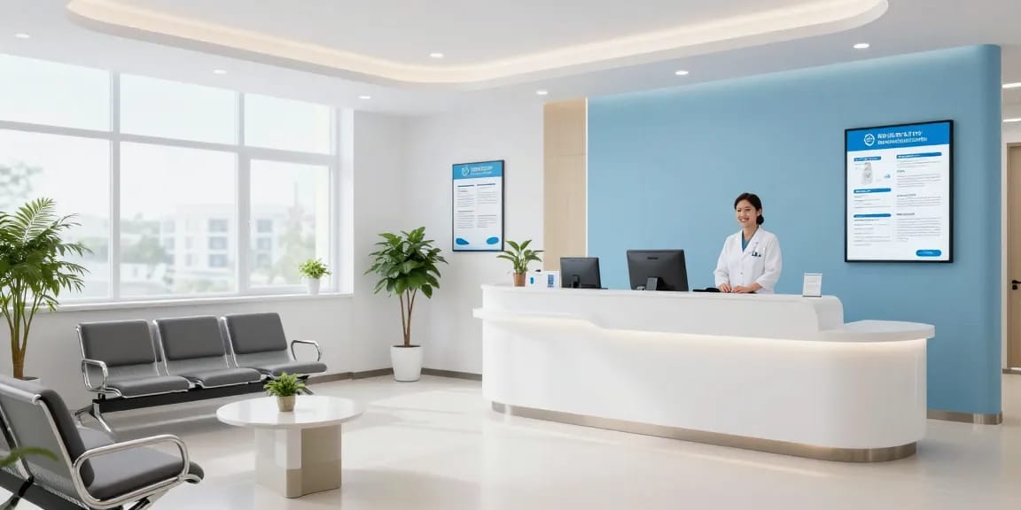 hair transplant istanbul - Consultation area in a hair clinic focused on patient care and medical services.