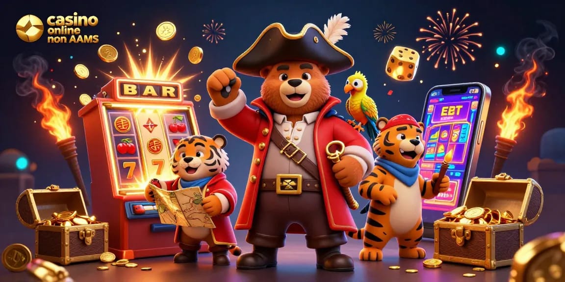 I giocatori godono di un'esperienza avvincente nei casino online non AAMS tra slot machine e tesori d'oro.