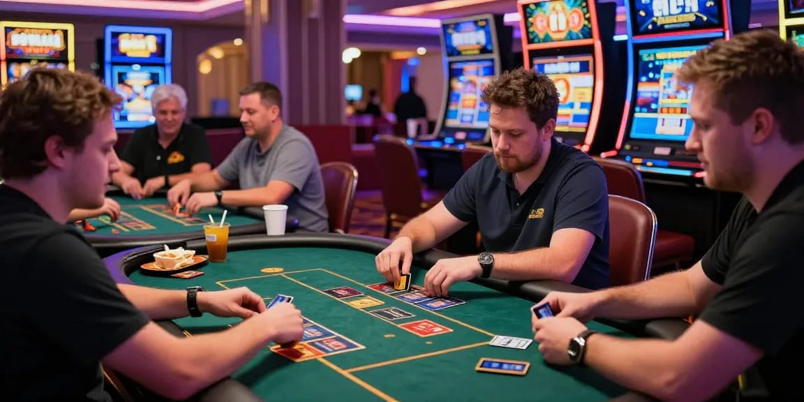 Engaging players at https://chps.org.uk/ enjoying various games at vibrant credit card casinos.