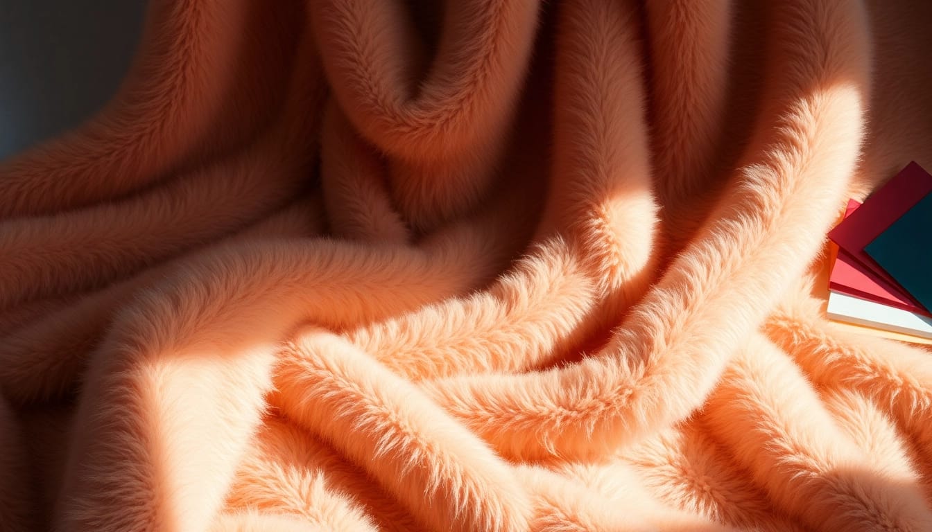 Bekijk nepbont stoffen met luxe uitstraling en zachte textuur in deze afbeelding.