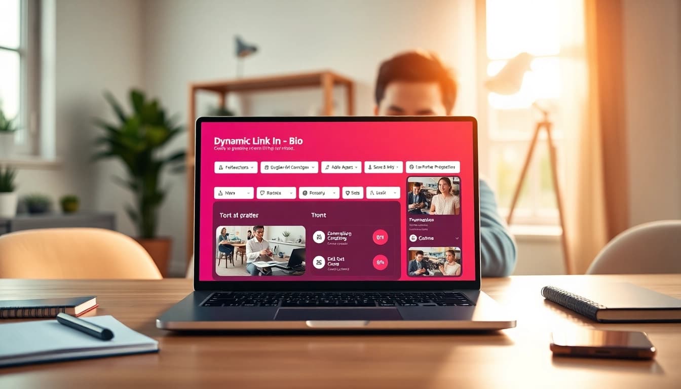 Enhance your audience engagement with a paid link in bio for creators in an inviting workspace.