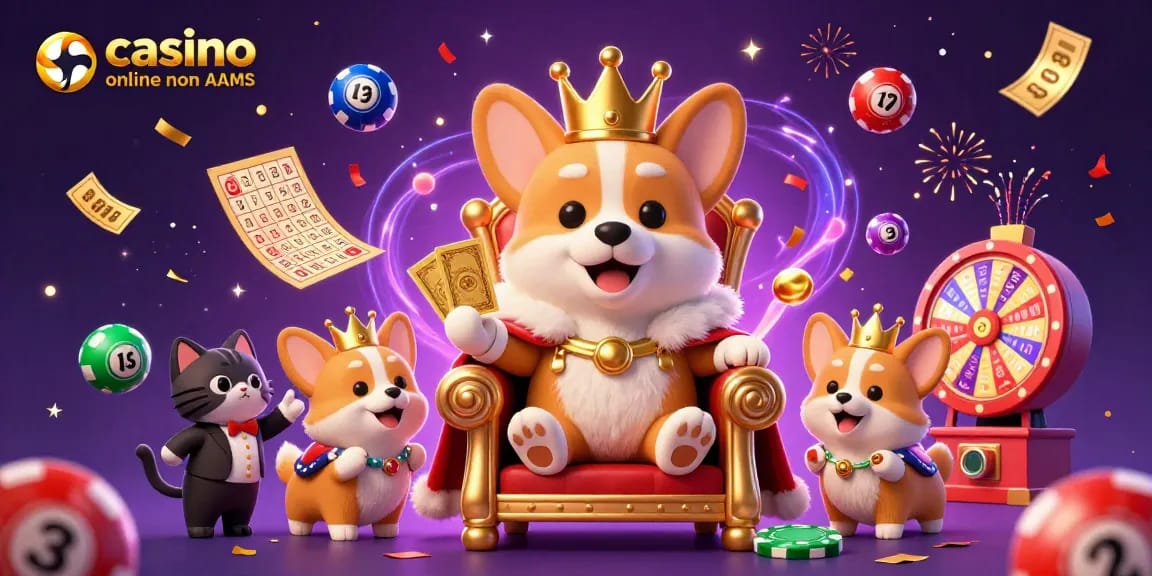 Gioca nei migliori casino online non AAMS con l'incredibile corgi reale e divertenti elementi di gioco.