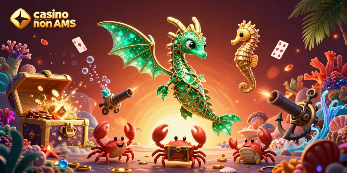 Gioca su casino online non AAMS con un drago marino e tesori sottomarini luminosi.
