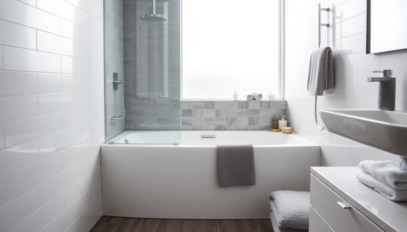 Erleben Sie eine stilvolle duschkabine 100x100 in einem modernen Badezimmer-Setup mit eleganten Details.