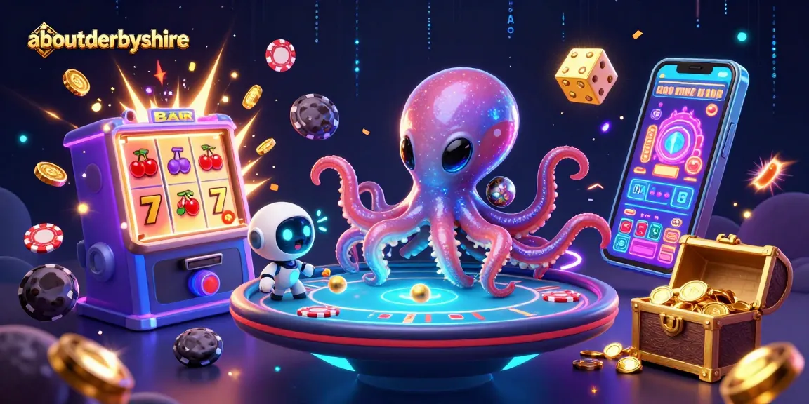 Engage with the best Bonus Buy slots at aboutderbyshire featuring an alien octopus in a space casino.
