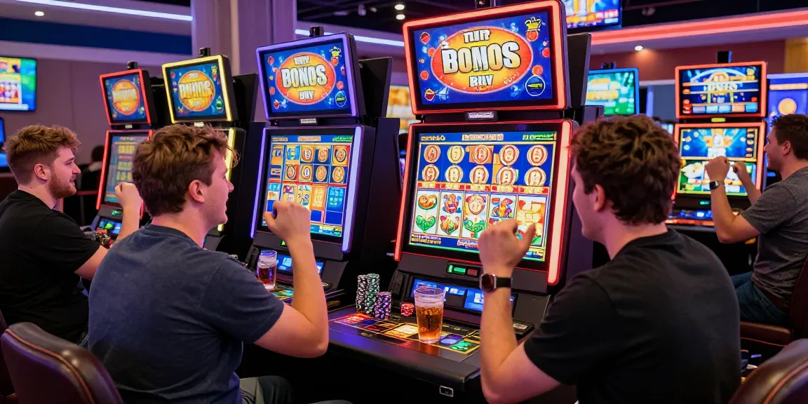 Experience the excitement of bonus buy slots at https://aboutderbyshire.co.uk with friends in a vibrant casino atmosphere.