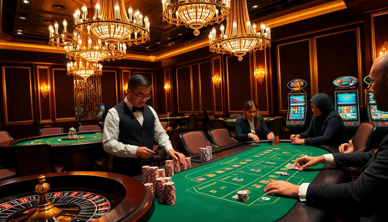 Vivez des parties à enjeux élevés dans un luxueux casino en ligne France, avec des tables vibrantes et des joueurs engagés.