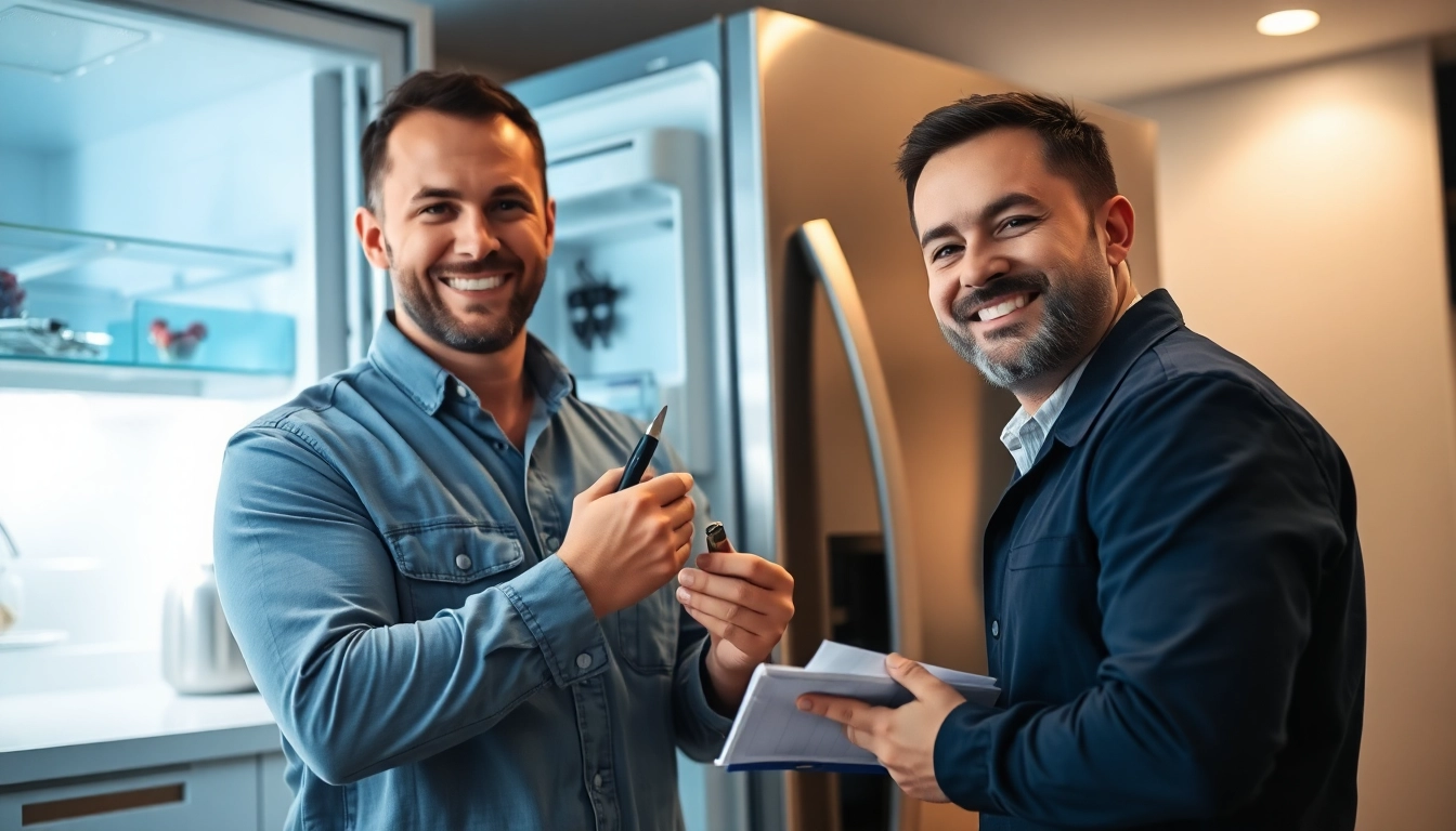 Expert technician engaged in refrigerator repair service in Ottawa for optimal appliance functioning.