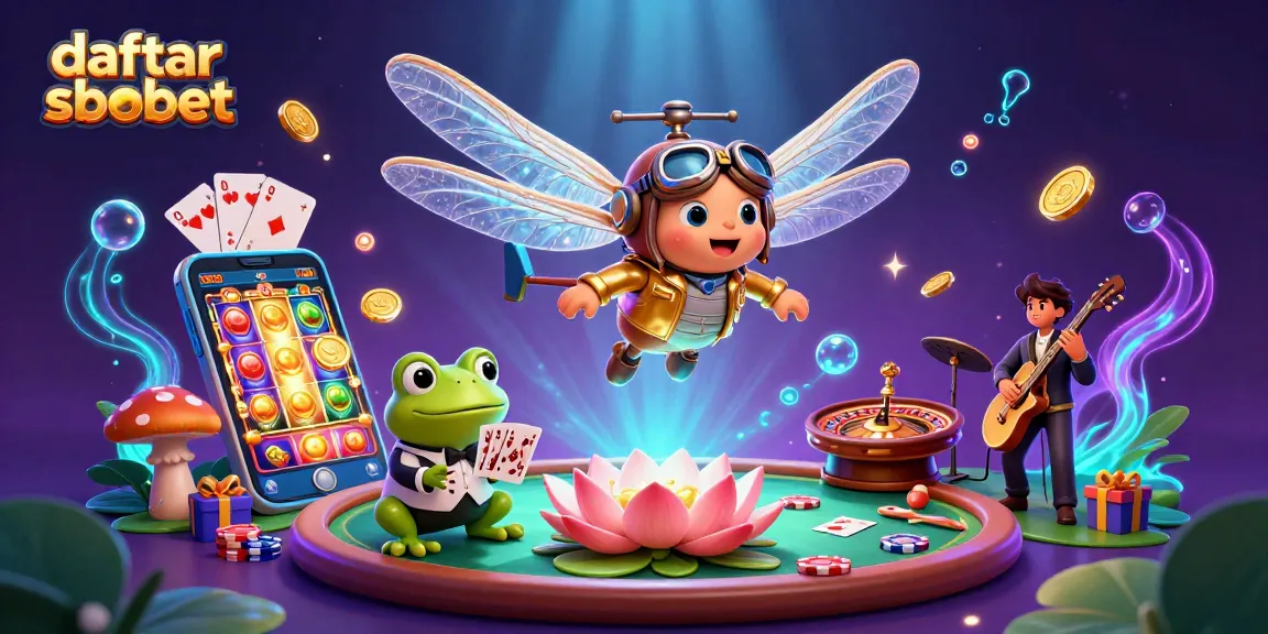 Engage with daftar sbobet and immerse in thrilling casino action featuring vibrant characters and dynamic gambling elements.