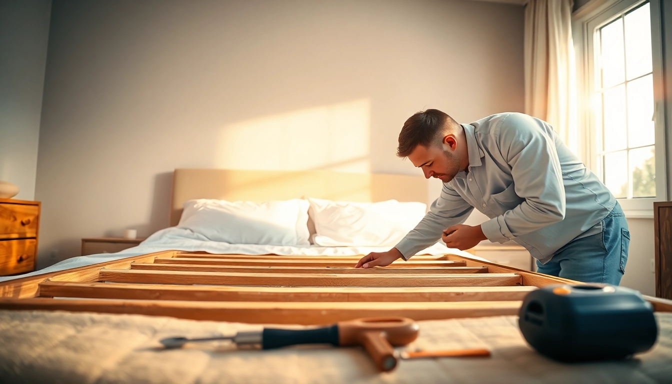 Inspecting bed bug treatment cost in a clean home with a professional pest control technician.