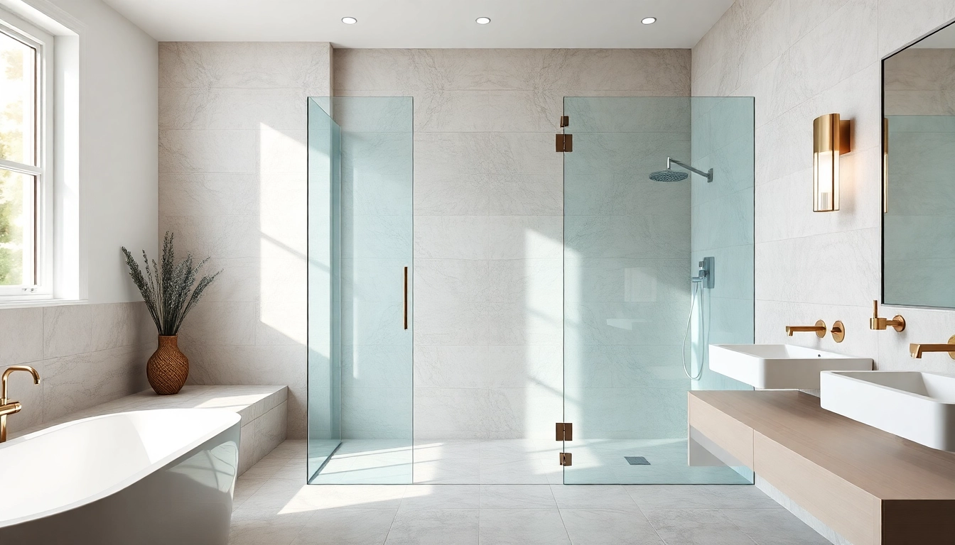 Elegant showers Australia showcased in a modern bathroom with luxurious details and bright lighting.