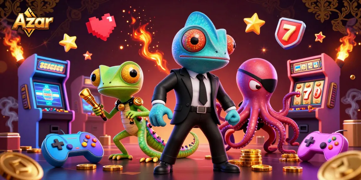 Experience spontaneous Azar video chats with exciting game elements in a colorful casino setting.