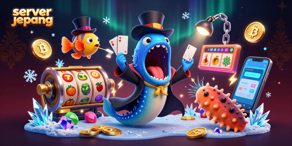Engage with server jepang in a vibrant slot environment featuring playful deep-sea characters.