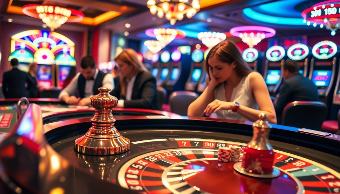 Interwin official memberikan pengalaman kasino yang mendebarkan dengan pemain yang terlibat di meja roulette.