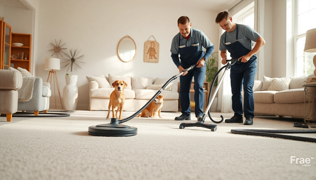 Local carpet cleaners carefully restore a home's carpets to pristine condition while ensuring a friendly atmosphere.