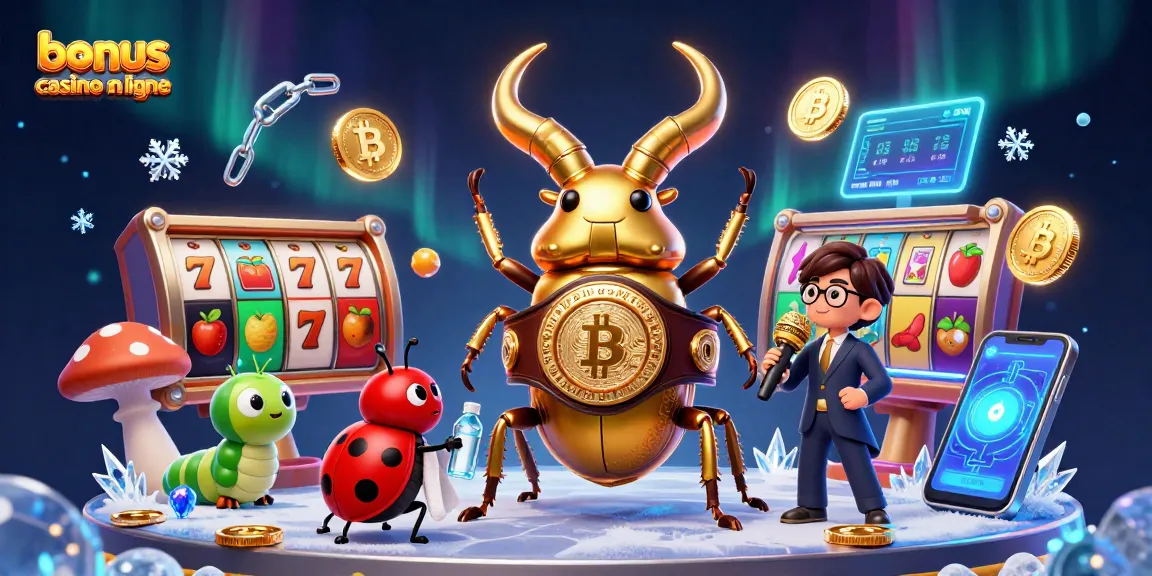 Découvrez le bonus casino en ligne et les animations colorées dans cette illustration captivante.