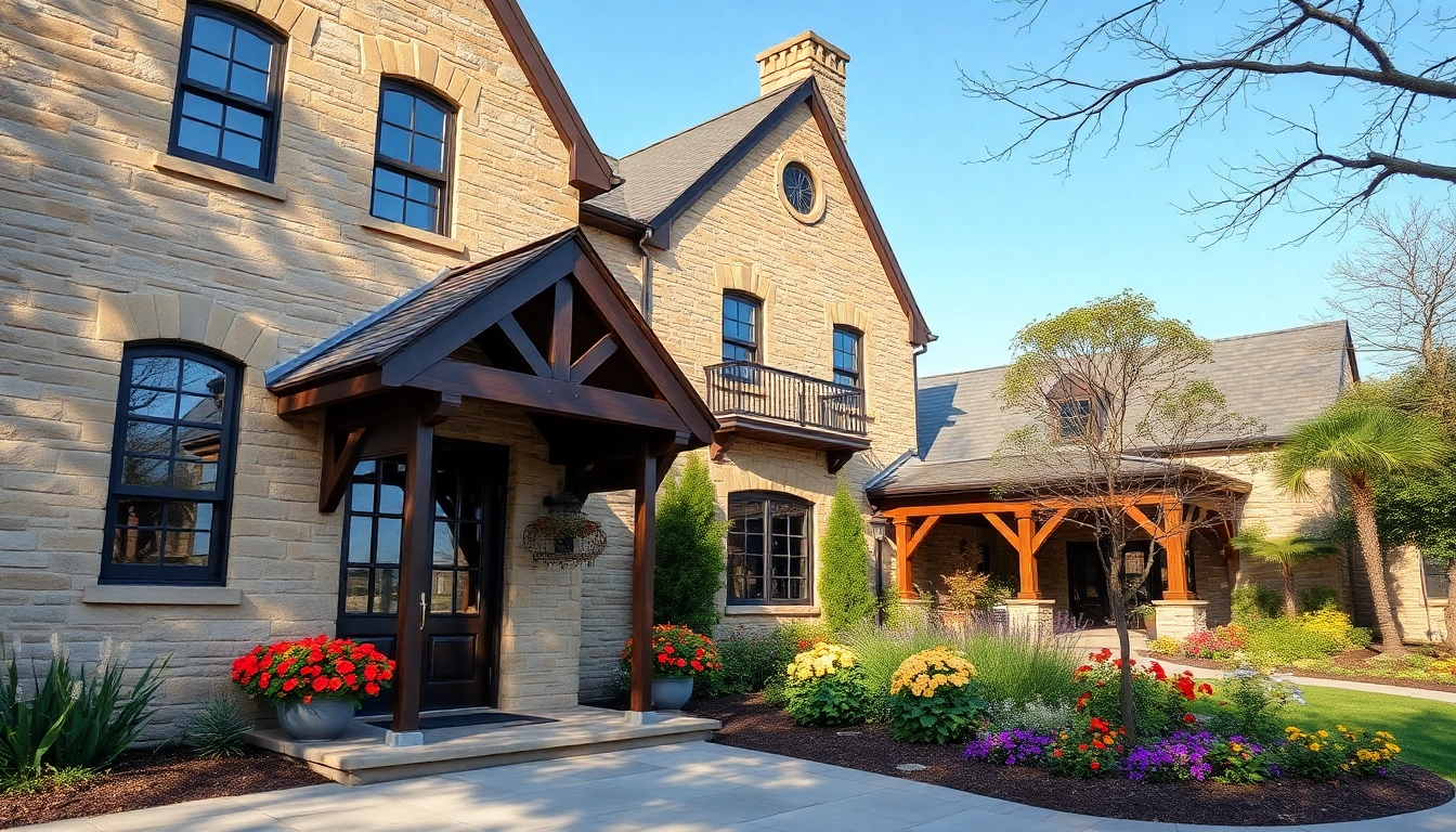 Historic Home Addition showing elegant architecture with inviting entrance and landscaped garden.