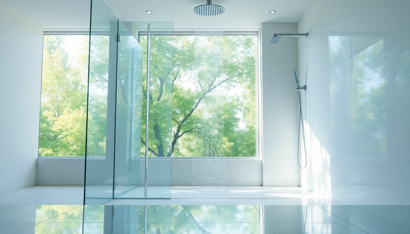 Experience elegant showers Australia with luxurious design and natural light in a modern bathroom setting.