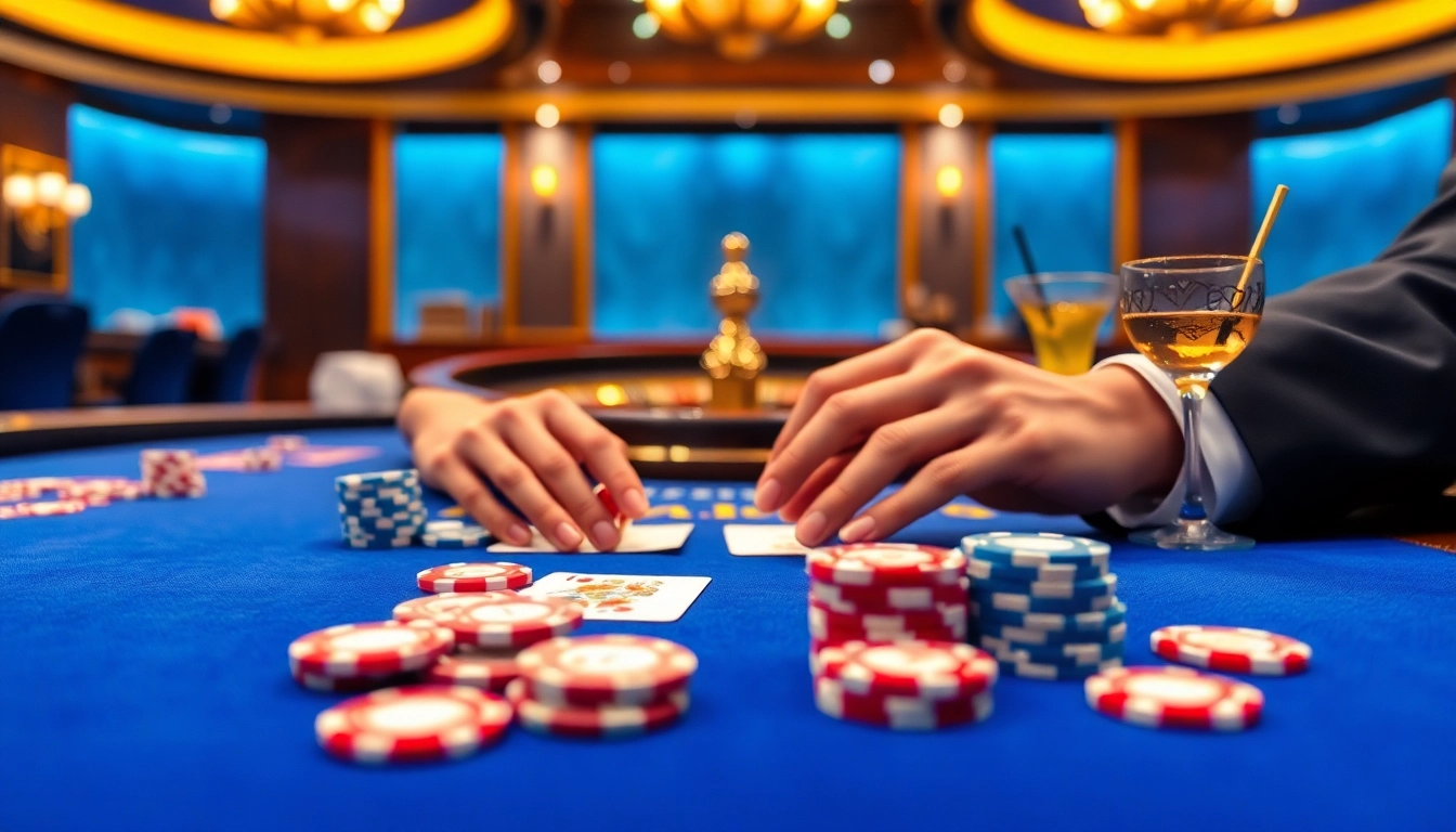 Engaging scene of vibrant casino chips and cards showcasing csgo gambling sites excitement.