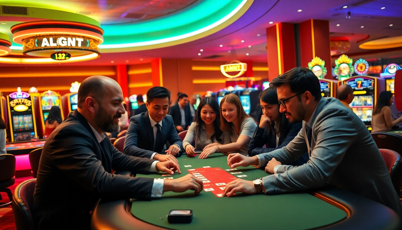 Experience the excitement of Non gamstop Casino Uk with vibrant gaming tables and enthusiastic players.