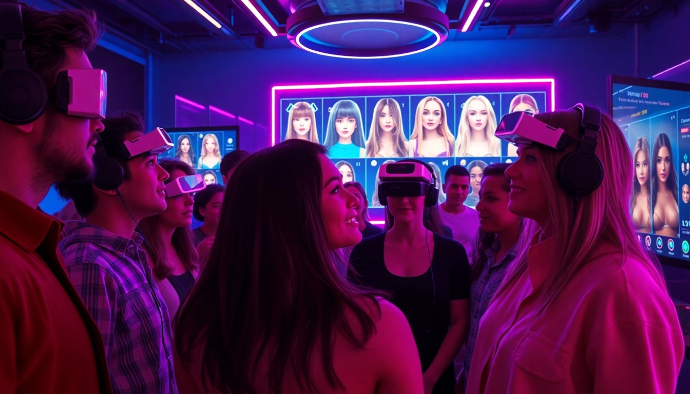 Engaging users with nsfw character AI technology in a vibrant virtual environment.
