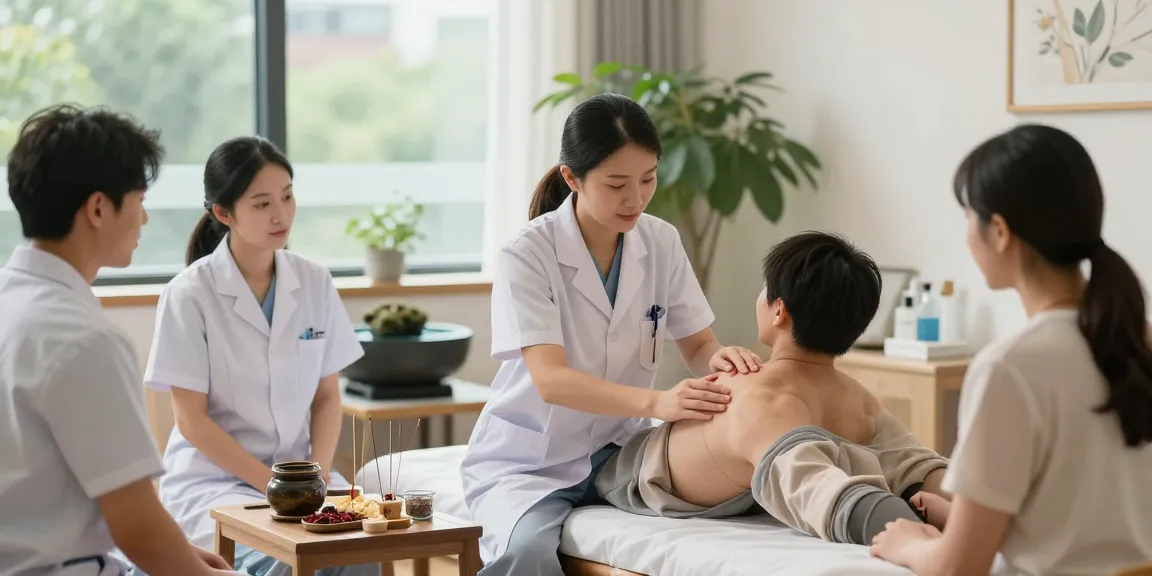 Patient receiving treatment at 수원교통사고한의원 with expert care in holistic healing.
