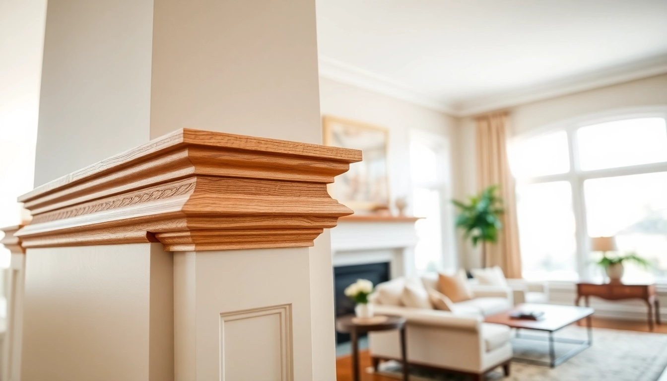 Highlighting exquisite trim work with detailed craftsmanship in a stylish home interior.