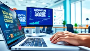 Boost your social media presence with the best smm panel strategies illustrated in a digital workspace.