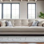 Experience the comfort and elegance of sofa beds uk, featuring a stylish design in a bright living room.