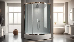 Erleben Sie die stilvolle sonni Duschkabine in einem modernen Badezimmer mit eleganten Details.