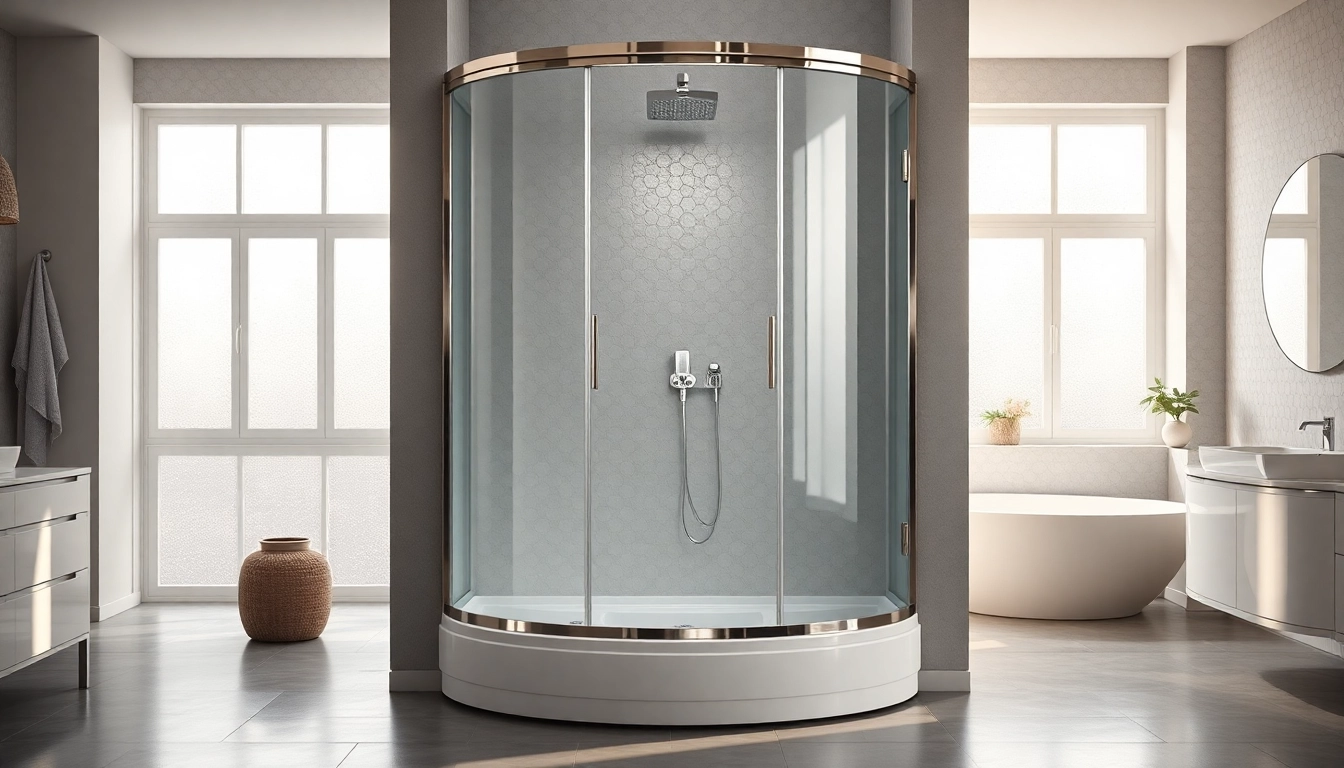 Erleben Sie die stilvolle sonni Duschkabine in einem modernen Badezimmer mit eleganten Details.