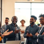 Empowered individuals pitch innovative ideas in a Bet on Black entrepreneurship session.