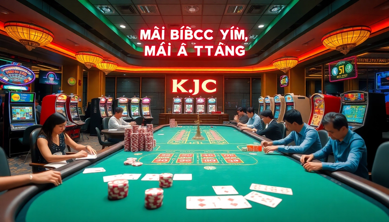 KJC AC 3 immersive casino experience with thrilling tables, dice, and slot machines.
