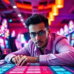 Permainan pakde4d slot yang menarik dengan nuansa kasino yang ramai dan cerah.