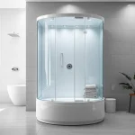 Erleben Sie die sonni Duschkabine mit modernem Design in einer eleganten Badezimmerumgebung.