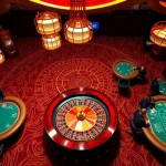 F8bet players enjoying strategic gameplay at a luxurious casino table.