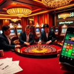 Winning at the W88 casino with vibrant slot machines and attentive dealers.