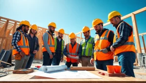 On-site training for construction trade schools in texas showcasing trainees and equipment.