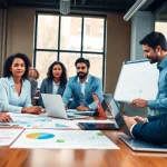 Engaging team collaborating on Strategy Capture Management in a corporate setting.