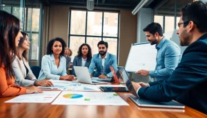 Engaging team collaborating on Strategy Capture Management in a corporate setting.