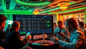 A vibrant online gambling scene with dynamic live football odds showcasing the excitement of 7m cn betting.