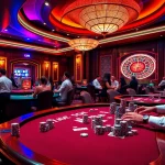 Experience the excitement of GO8 poker action in a luxury casino environment.