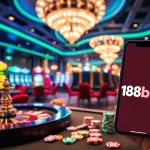 Experience the thrill of gambling with link 188bet in a vibrant casino setting filled with luxury games.