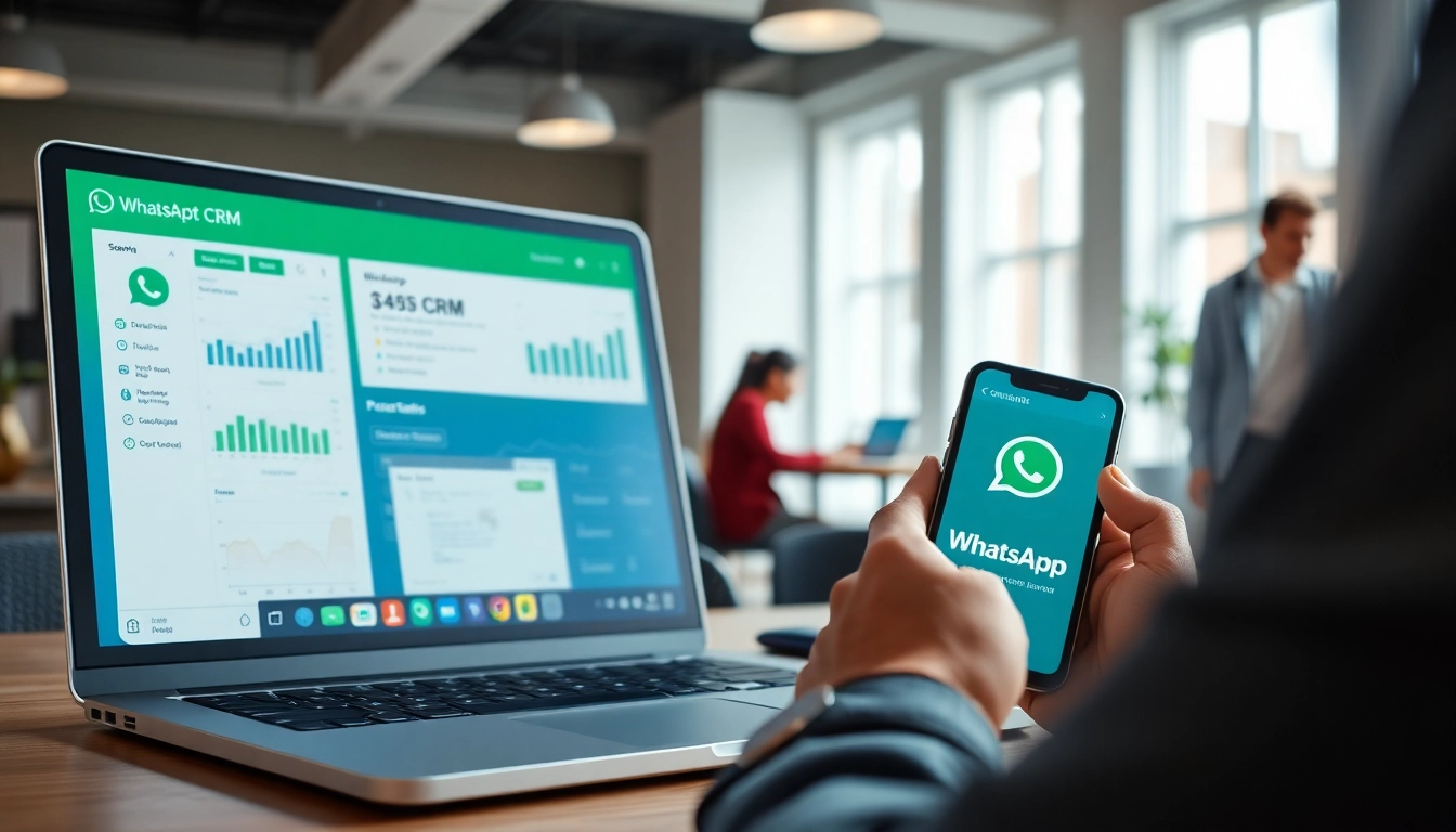 Visualize WhatsApp Smart CRM interface showcasing analytics and user interactions efficiently.
