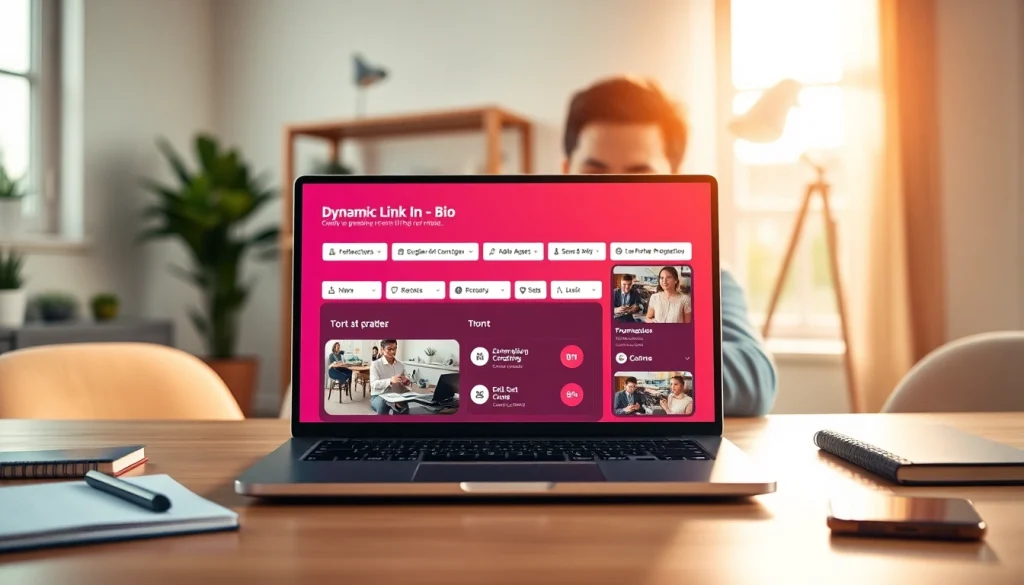Enhance your audience engagement with a paid link in bio for creators in an inviting workspace.