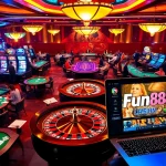 Experience thrilling gameplay at Fun88 link with vibrant casino tables and exciting betting options.