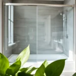 Moderne duschkabine 90x90 komplett mit elegantem Design und klaren Linien.