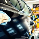 Experience exceptional car detailing Chattanooga service with a professional detailer working on a sleek sedan.